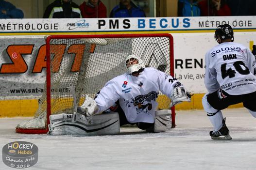 Photo hockey Ligue Magnus - Ligue Magnus : 17me journe : Chamonix  vs Brest  - Albatros Air garde le cap