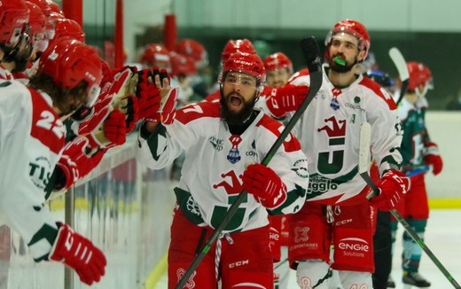 Photo hockey Ligue Magnus - Ligue Magnus : 1re journe : Anglet vs Cergy-Pontoise - Quand la bataille des Verts, Blancs, Rouges dbute