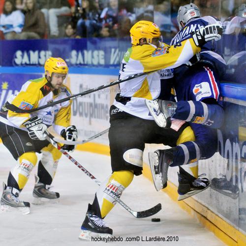 Photo hockey Ligue Magnus - Ligue Magnus : 1re journe : Grenoble  vs Strasbourg  - Une bonne toile strasbourgeoise