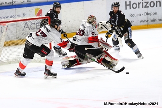 Photo hockey Ligue Magnus - Ligue Magnus : 1re journe : Rouen vs Bordeaux - Les dragons crient victoire !