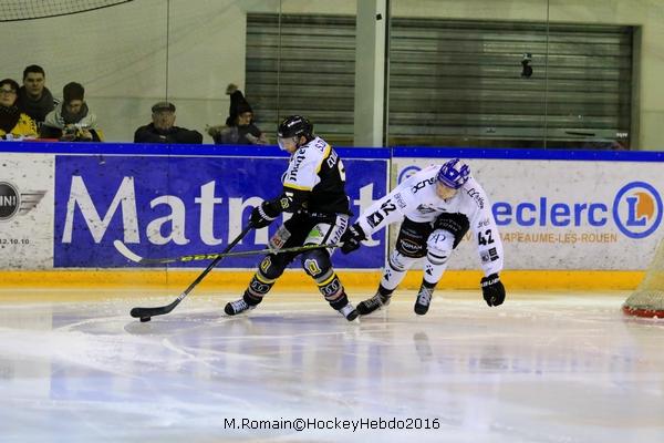 Photo hockey Ligue Magnus - Ligue Magnus : 20me journe : Rouen vs Brest  - LM : Rouen simpose sur la fin.