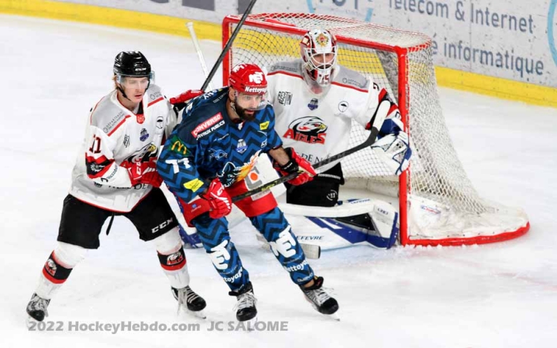 Photo hockey Ligue Magnus - Ligue Magnus : 21me journe : Grenoble  vs Nice - Grenoble droule face  Nice