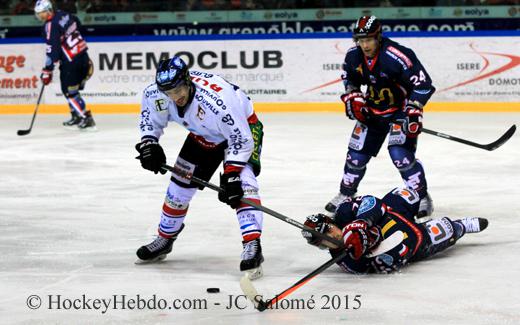 Photo hockey Ligue Magnus - Ligue Magnus : 22me journe : Grenoble  vs Caen  - Grenoble brle le Drakkar 