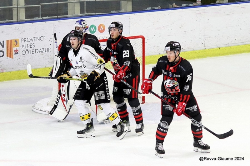 Photo hockey Ligue Magnus - Ligue Magnus : 23me journe : Nice vs Rouen - Victoire de Nice face   Rouen