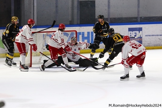 Photo hockey Ligue Magnus - Ligue Magnus : 24me journe : Rouen vs Brianon  - Rouen simpose dans le dernier tiers