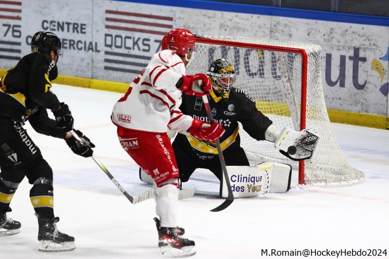 Photo hockey Ligue Magnus - Ligue Magnus : 24me journe : Rouen vs Brianon  - Rouen simpose dans le dernier tiers