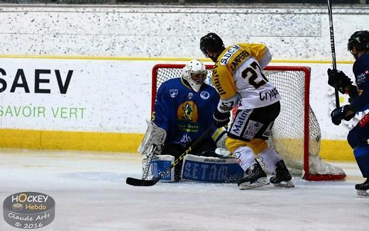 Photo hockey Ligue Magnus - Ligue Magnus : 25me journe : Chamonix  vs Rouen - Le Dragon dun souffle