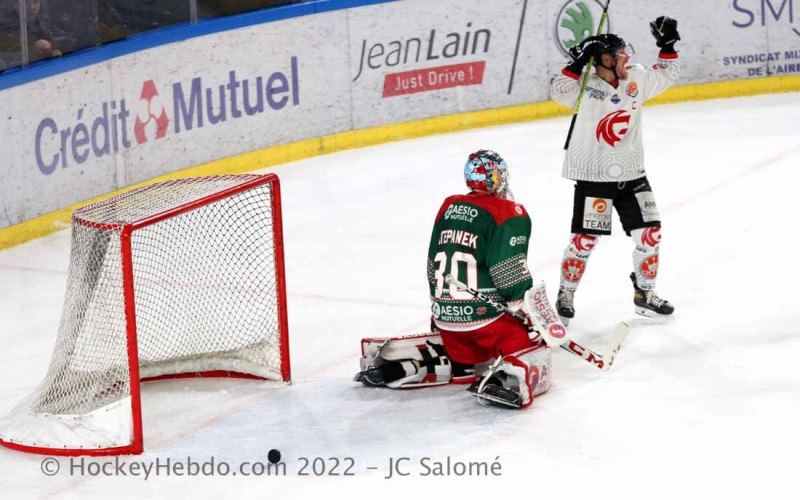 Photo hockey Ligue Magnus - Ligue Magnus : 26me journe : Grenoble  vs Amiens  - Action, Reaction, Victoire 