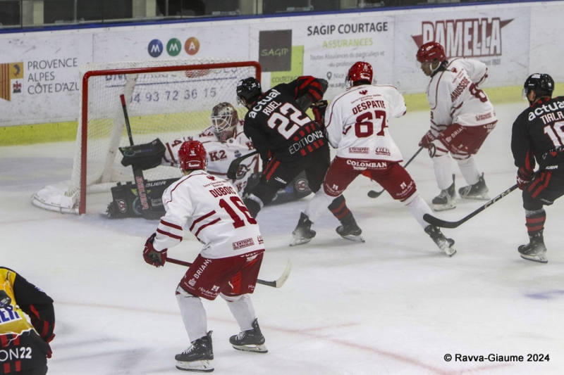 Photo hockey Ligue Magnus - Ligue Magnus : 26me journe : Nice vs Brianon  - Douche froide pour les Aigles