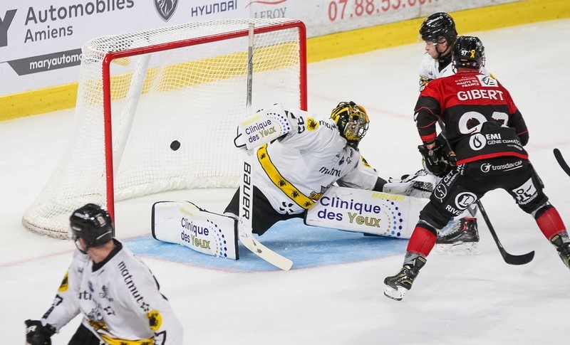 Photo hockey Ligue Magnus - Ligue Magnus : 2me journe : Amiens  vs Rouen - Rouen chute  Amiens