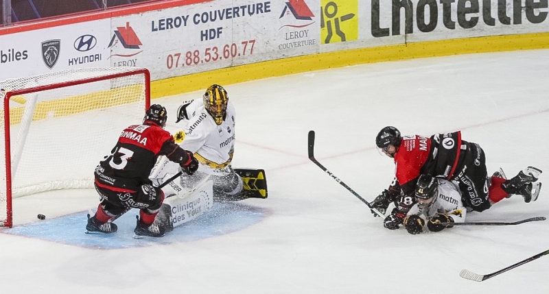 Photo hockey Ligue Magnus - Ligue Magnus : 2me journe : Amiens  vs Rouen - Rouen chute  Amiens