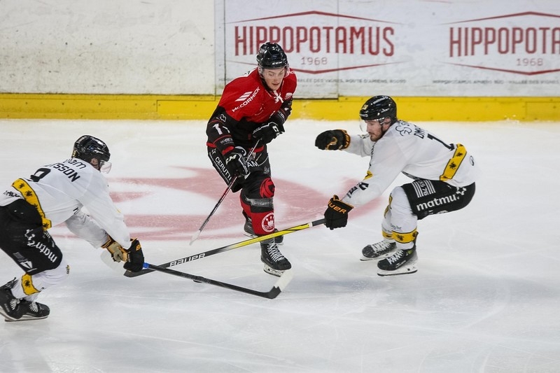 Photo hockey Ligue Magnus - Ligue Magnus : 2me journe : Amiens  vs Rouen - Rouen chute  Amiens