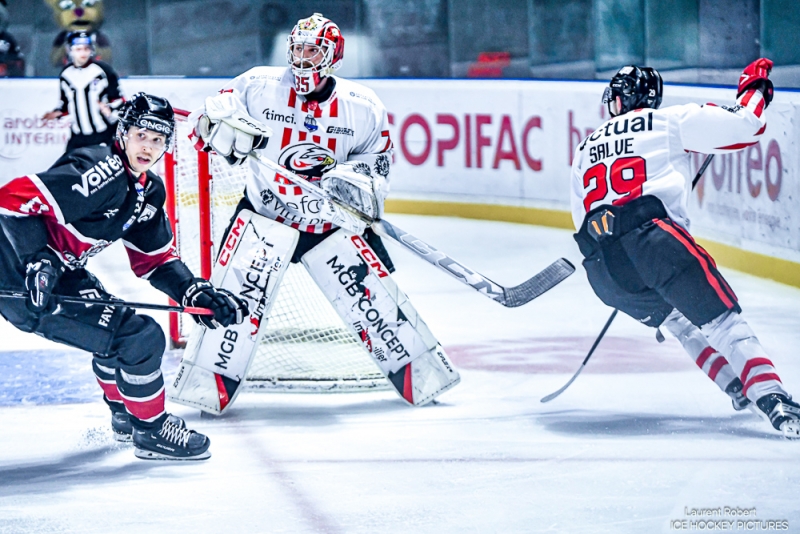 Photo hockey Ligue Magnus - Ligue Magnus : 33me journe : Bordeaux vs Nice - Dmonstration des Aigles niois  Mriadeck !