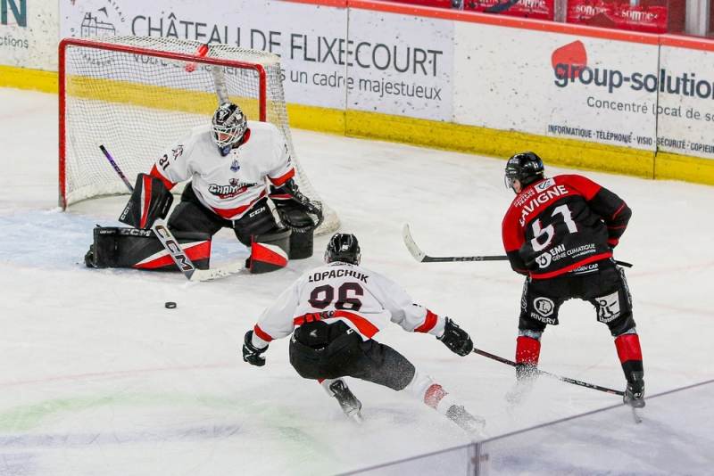 Photo hockey Ligue Magnus - Ligue Magnus : 35me journe : Amiens  vs Chamonix  - Victoire sans partage de Chamonix