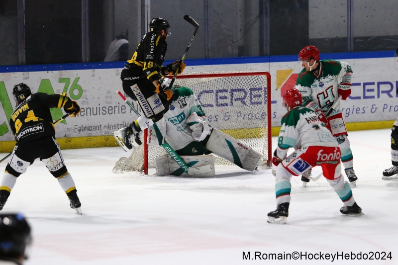 Photo hockey Ligue Magnus - Ligue Magnus : 39me journe : Rouen vs Anglet - Retour gagnant pour Christophe Boivin et les Dragons
