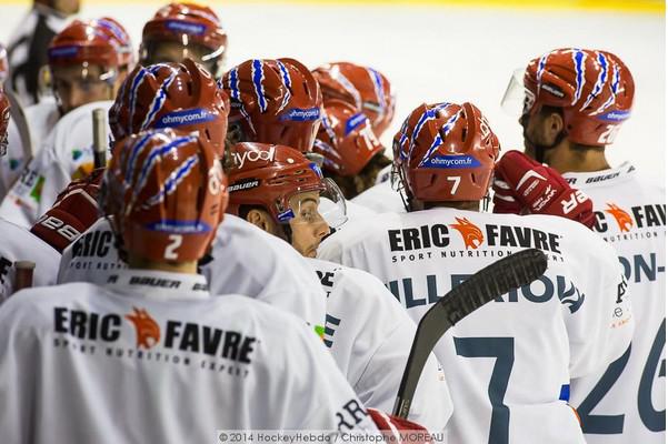 Photo hockey Ligue Magnus - Ligue Magnus : 3me journe : Caen  vs Lyon - Une fin de match muscle