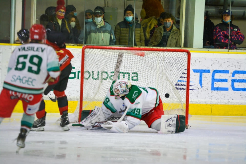 Photo hockey Ligue Magnus - Ligue Magnus : 40me journe : Chamonix  vs Anglet - Les Pionniers gardent le sourire