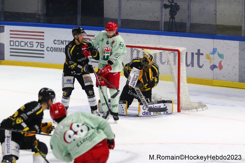 Photo hockey Ligue Magnus - Ligue Magnus : 5me journe : Rouen vs Cergy-Pontoise - Les dragons en matre.
