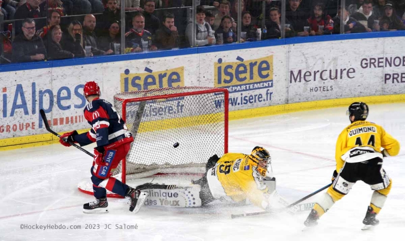 Photo hockey Ligue Magnus - Ligue Magnus - finale match 2 : Grenoble  vs Rouen - Grenoble double la mise ! 