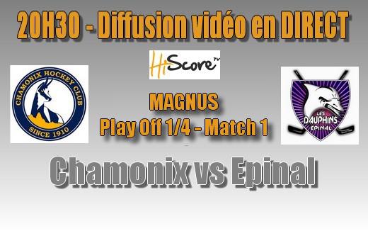 Photo hockey Ligue Magnus - Ligue Magnus - LIVE  - Chamonix - Epinal 20H30