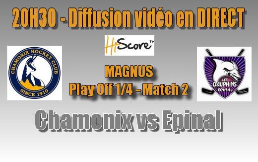 Photo hockey Ligue Magnus - Ligue Magnus - LIVE  - Chamonix - Epinal 20H30