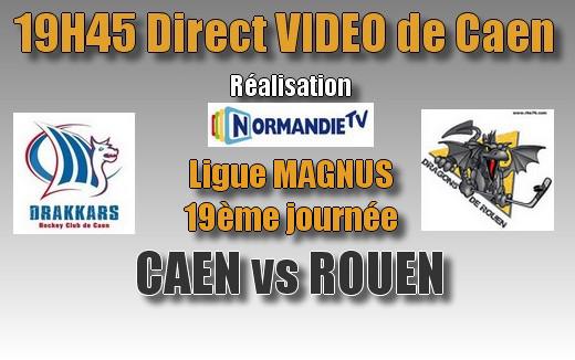 Photo hockey Ligue Magnus - Ligue Magnus - LIVE - Caen vs Rouen 19H45