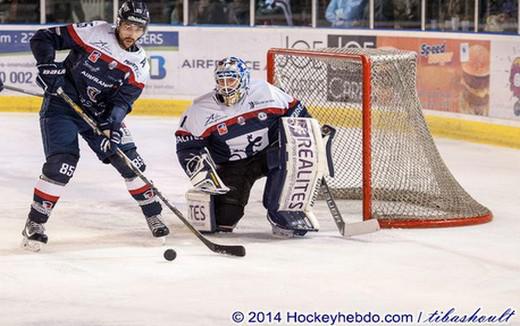 Photo hockey Ligue Magnus - LM playoff, 1/2 finale, match 1 : Angers  vs Epinal  - Le chteau fort d