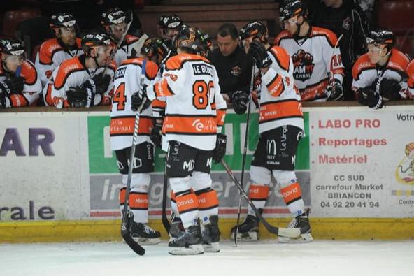 Photo hockey Ligue Magnus - LM playoff, 1/2 finale, match 1 : Angers  vs Epinal  - Le chteau fort d