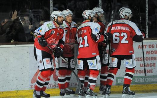 Photo hockey Ligue Magnus - LM playoff finale, match 1 : Brianon  vs Angers  - Brianon impressionne