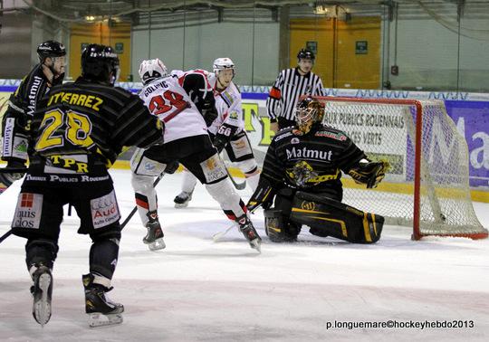 Photo hockey Ligue Magnus - LM Playoffs : 1/2, match 2 : Rouen vs Brianon  - Rouen reste dans la course.