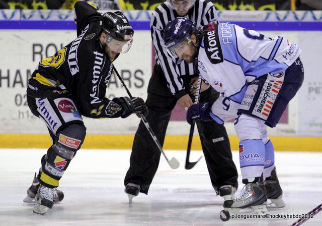 Photo hockey Ligue Magnus - LM Playoffs : 1/2 finale , match 2 : Rouen vs Angers  - Hold up des Ducs 