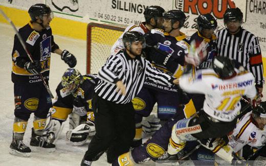 Photo hockey Ligue Magnus - LM playoffs : 1er tour, match 2 : Chamonix  vs Morzine-Avoriaz - Morzine revient de loin