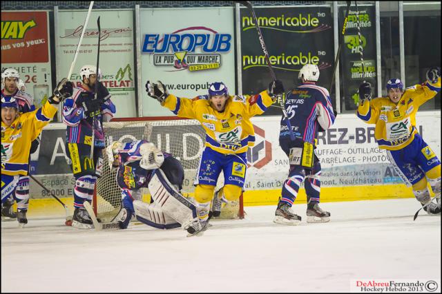 Photo hockey Ligue Magnus - LM Playoffs : 1er tour, match 3 : Epinal  vs Dijon  - Un air de dj vu !