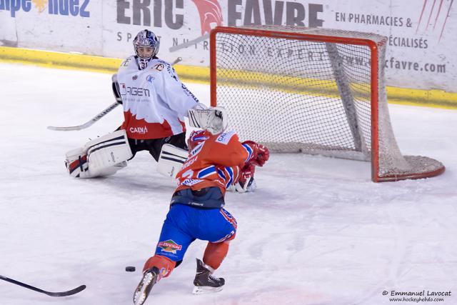 Photo hockey Ligue Magnus - LM Poule Relgation Match 1 : Lyon vs Caen  - Lyon arrache le premier point