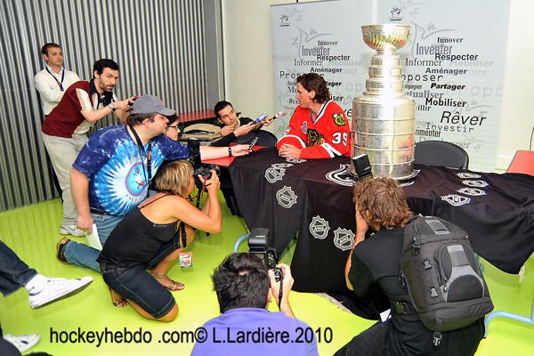 Photo hockey NHL : National Hockey League - AHL - NHL : National Hockey League - AHL - Confrence de presse Cristobal Huet