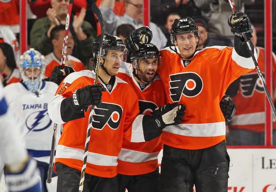 Photo hockey NHL : National Hockey League - AHL - NHL : National Hockey League - AHL - NHL : Bellemare buteur avec Philadelphie