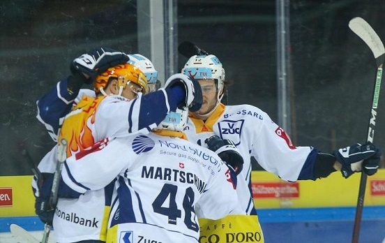 Photo hockey Suisse - National League -  : Rapperswil-Jona vs Zug - Zug de retour dans le trio