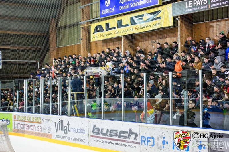 Photo hockey Suisse - Swiss League -  : Ajoie vs La Chaux-de-Fonds - Dotti fait chavirer le Voyeboeuf