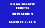 Division 2 - Bilan de la saison 2017-2018