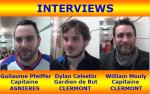 Clermont VS Asnires - Interviews