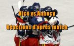 Nice vs Annecy - Ractions d'aprs match