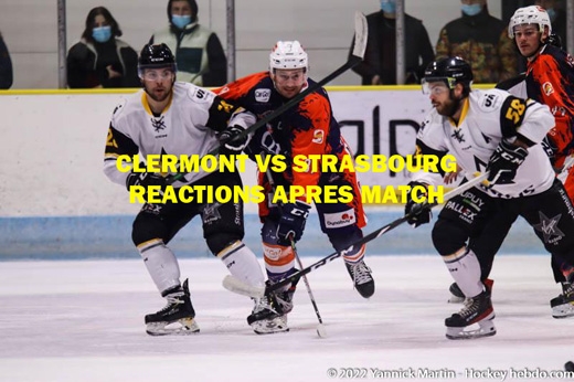 Photo hockey D1 - Clermont vs Strasbourg : Ractions aprs match - Division 1