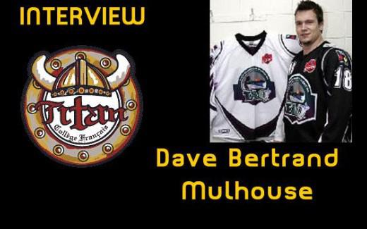 Photo hockey D1: Interview de Dave Bertrand - Division 1 : Mulhouse (Les Scorpions)