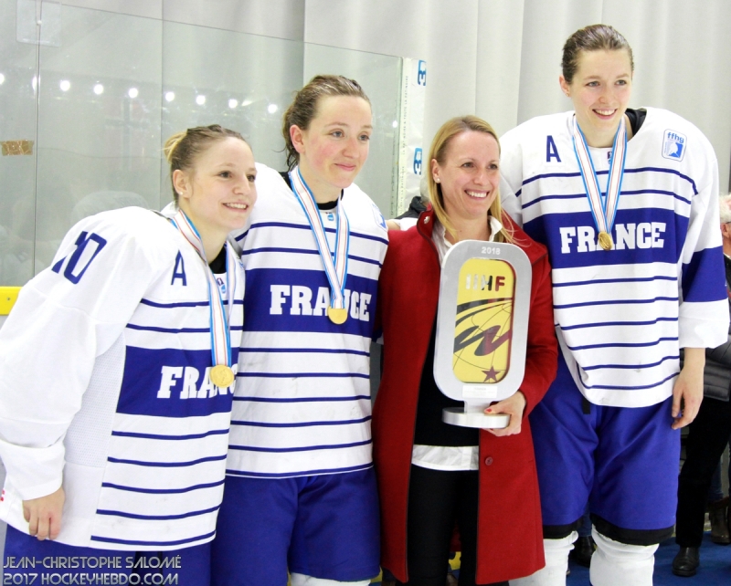 Photo hockey EDF fminine: G.Tarl et L.Baudrit  - Championnats du monde