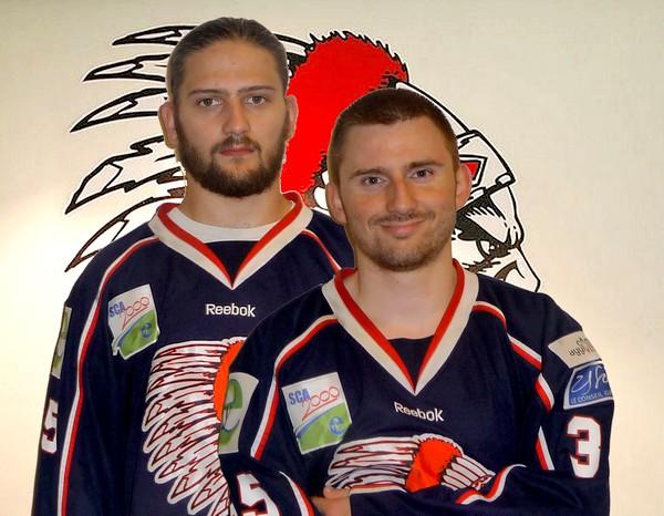 Photo hockey Evry : Interview de K. Ledoux et dY. Kernes - Division 2 : Evry  (Les Peaux Rouges Evry Centre Essonne)