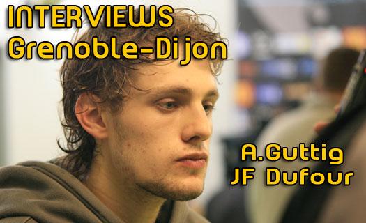 Photo hockey Grenoble-Dijon : Dufour / Guttig - Ligue Magnus