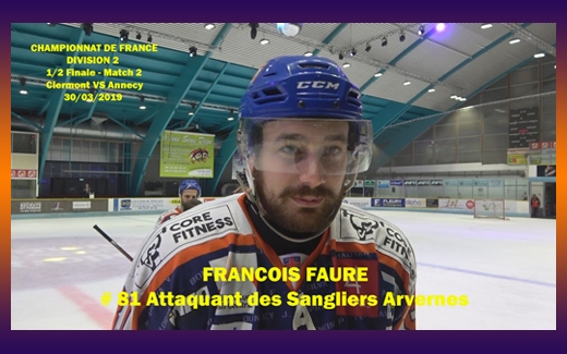 Photo hockey Interview de Franois Faure - Division 2 : Clermont-Ferrand (Les Sangliers Arvernes)