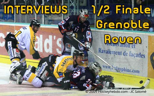 Photo hockey Interviews Grenoble / Rouen - Ligue Magnus