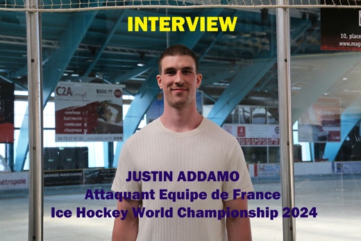 Photo hockey ITW Justin Addamo - Un attaquant prometteur - Equipes de France : France (Team France Women)