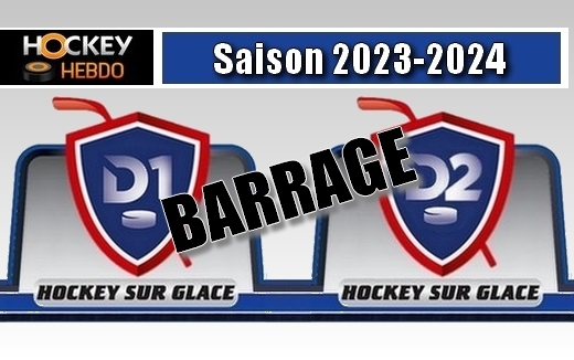 Photo hockey BARRAGE D1 D2 - Rsultat du 13 avril 2024 - Division 1